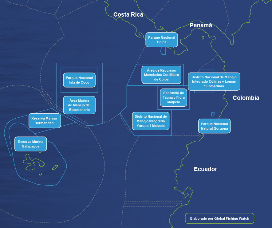 Mapa áreas núcleo CMAR
